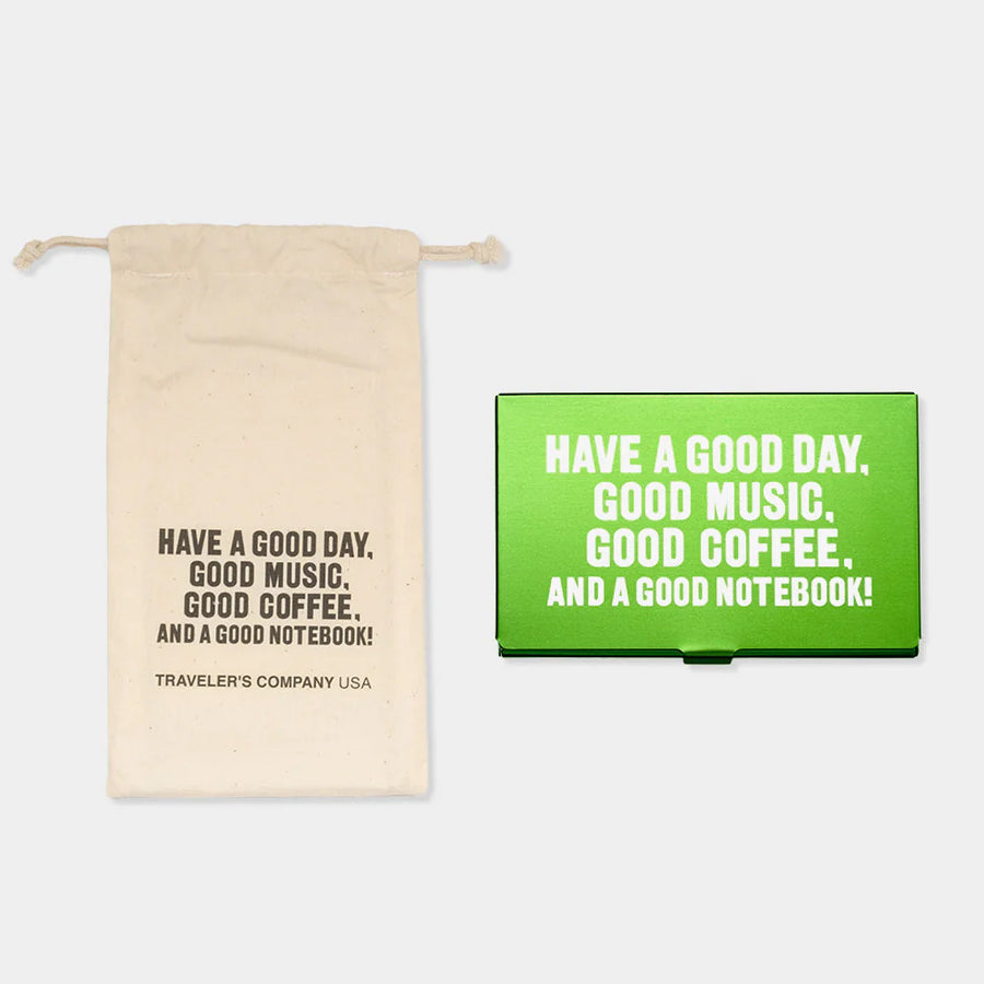 TRAVELER'S Company USA x Art Toolkit - HAVE A GOOD DAY - Folio Palette - Limited Green