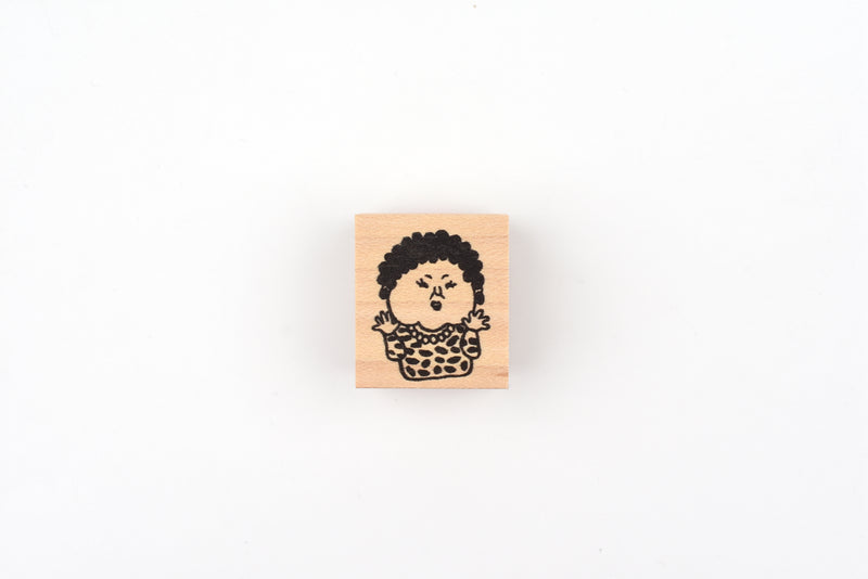 RiraRira Wooden Rubber Stamp - Seki-san's Childhood Friend, Yoshiko-chan