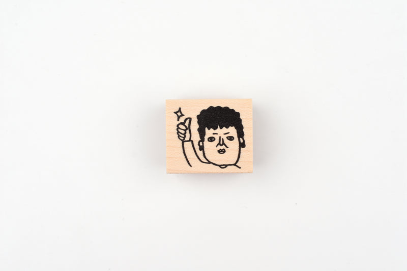 RiraRira Wooden Rubber Stamp - Good Seki-san