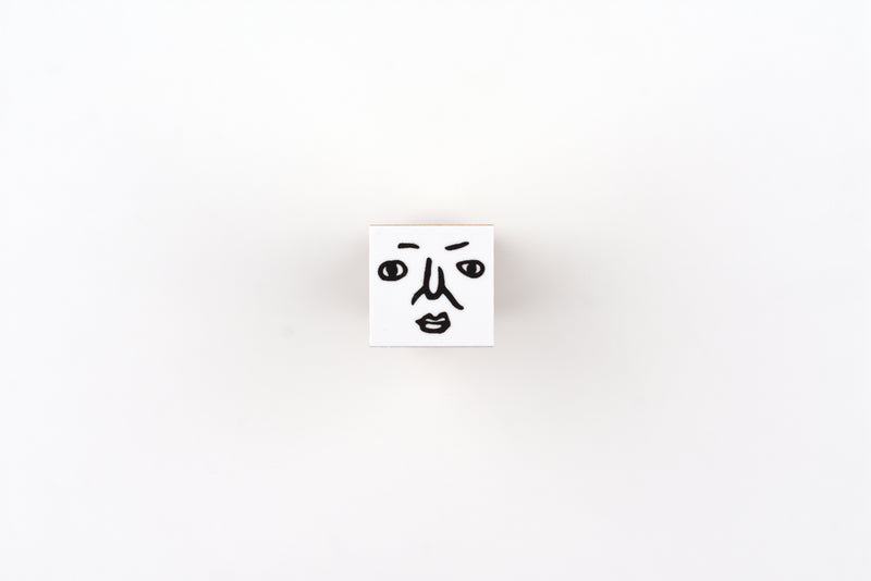 RiraRira Wooden Rubber Stamp - Seki-san's Face Parts