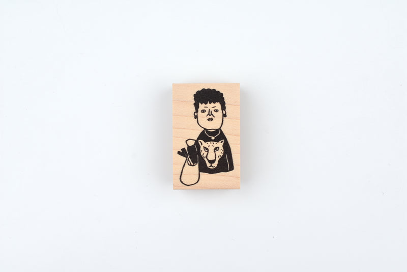 RiraRira Wooden Rubber Stamp - Seki-san Shopping