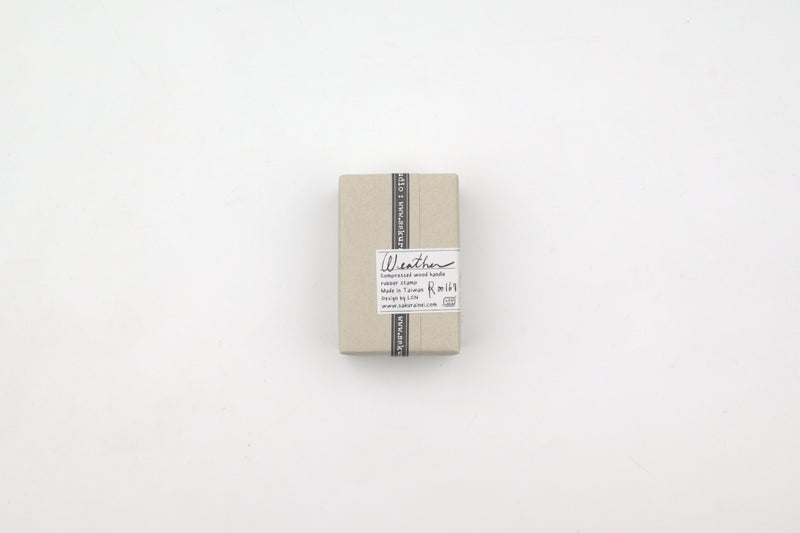 LCN Wooden Rubber Stamp Set - Weather
