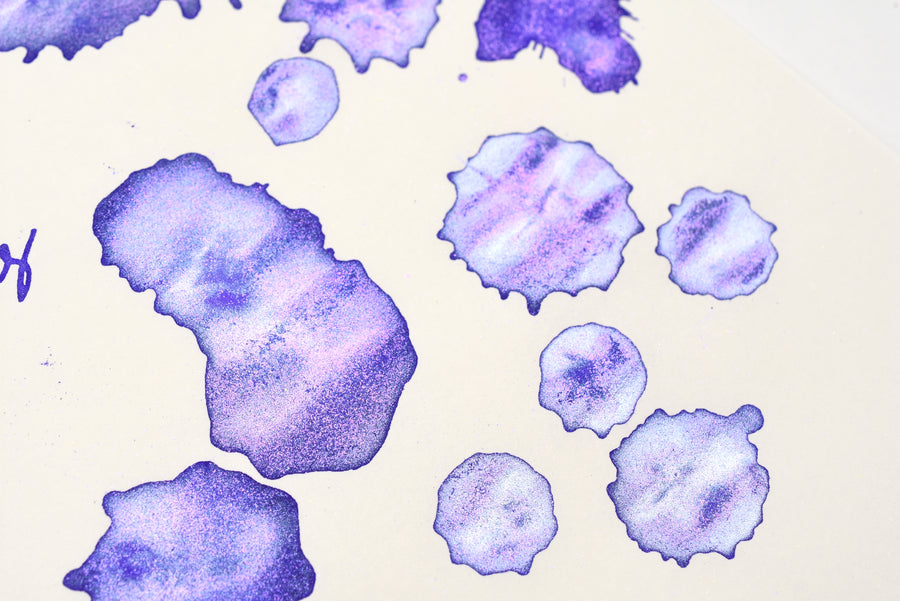 Tono & Lims Glass Pen Ink Bottle - Special Collaboration - Purple Sky of Spring Evening (紫空 春の宵) - 30ml
