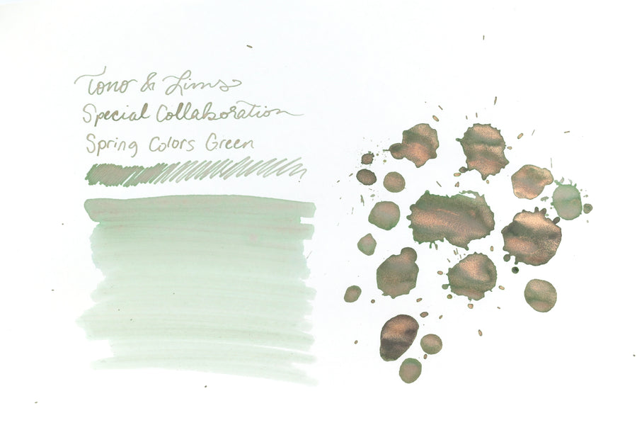 Tono & Lims Ink Bottle - Special Collaboration - Spring Colors - Green (春いろ 緑) - 30ml
