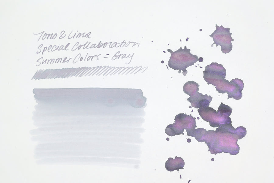 Tono & Lims Ink Bottle - Special Collaboration - Summer Colors – Gray (夏いろ グレー) - 30ml