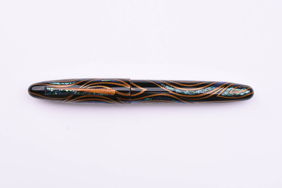 Taccia Empress Fountain Pen - Fossils in the Sky - Sunset Peacock (Limited Edition)