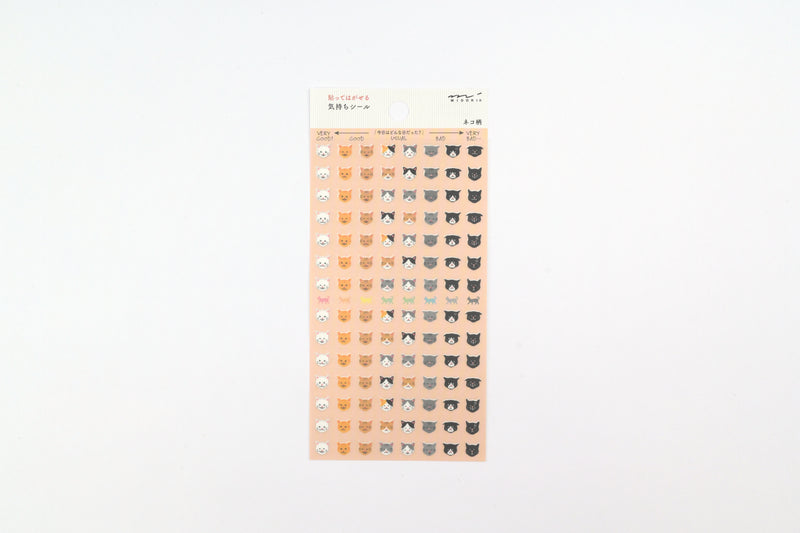 Midori Planner Stickers - Mood - Cat