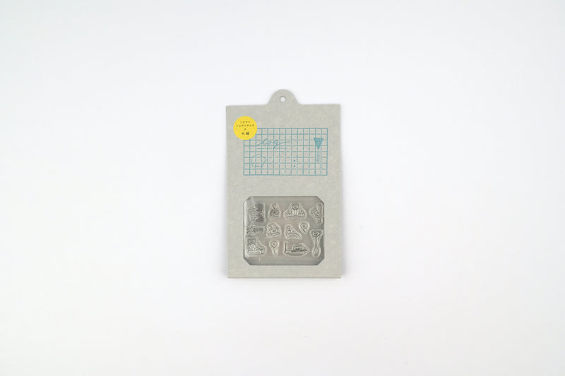 Mizushima x Tobimatsu Shoichiro JIZAI Clear Stamp - LOG - Cheering Animals