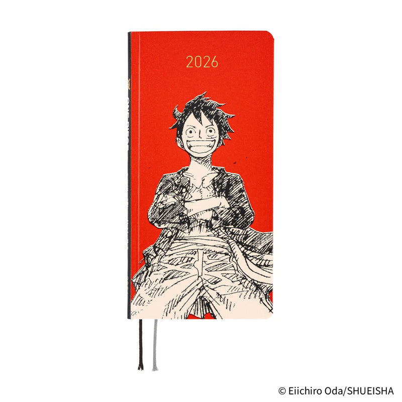 Hobonichi Techo Weeks 2026 - ONE PIECE magazine: Straw Hat Luffy - Red - English