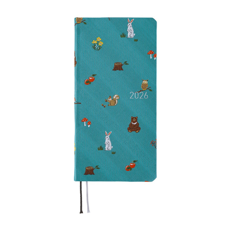 Hobonichi Techo Weeks 2026 - Bow & Tie: In the Forest - April Start