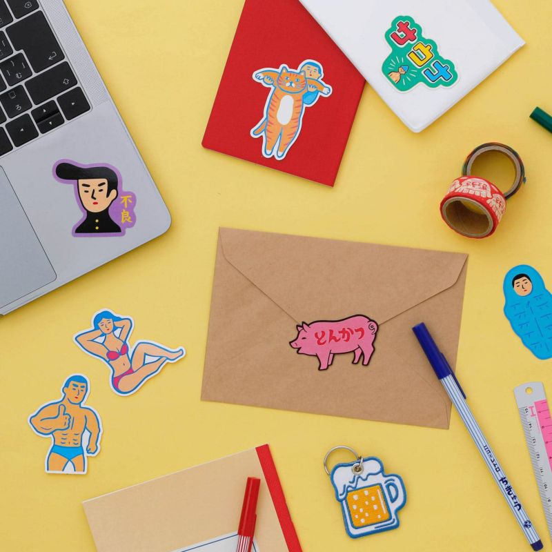 New Retro Die Cut Stickers