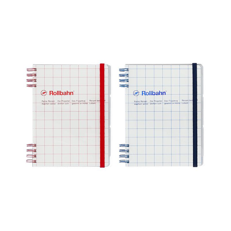 Rollbahn Flexible Cover 360° Notebook - Life Log - Graph Check - Large (Coming Soon)
