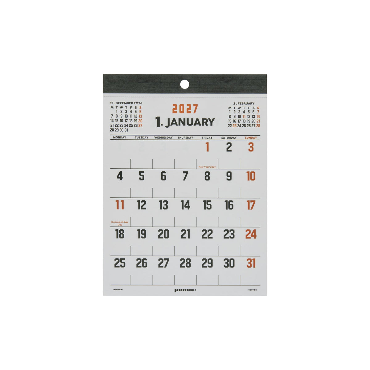 Hightide Penco Calendar - 2027