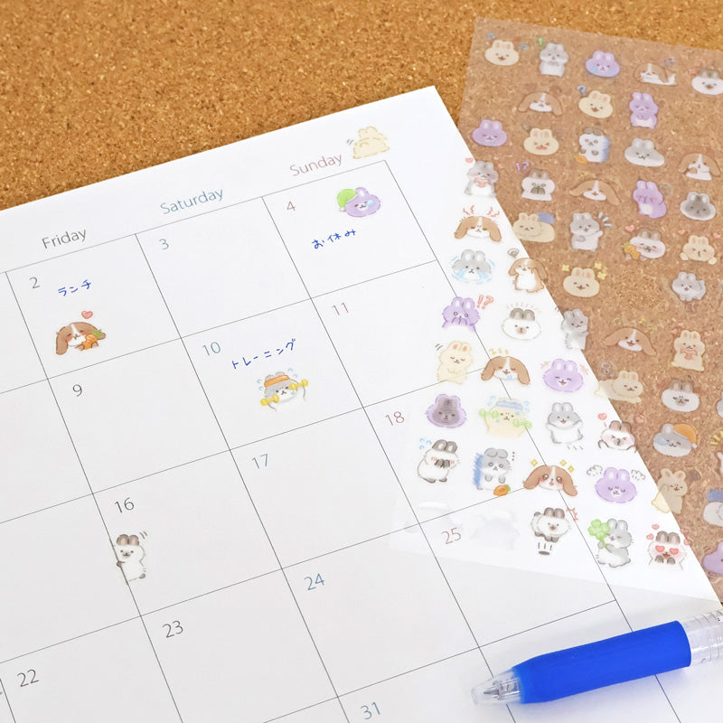 Mind Wave Sticker Sheet - Mood Icon - Rabbit