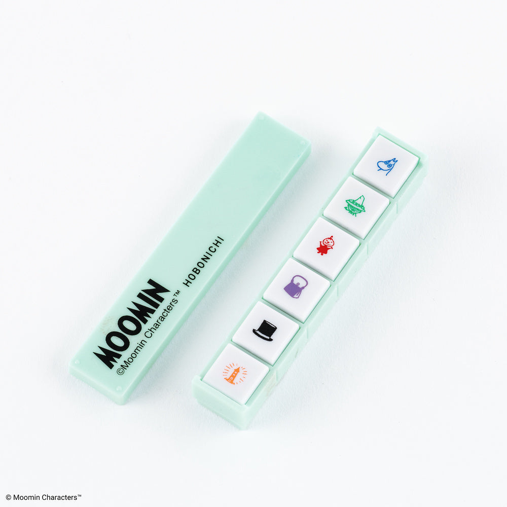 Hobonichi 2027 x Kodomo no Kao - Pochitto6 Push-Button Stamp - Moomin