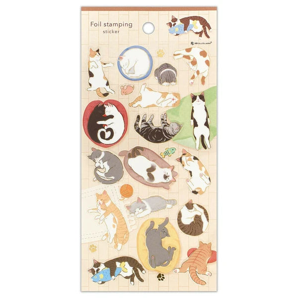 NB Transparent Sticker Sheet - Rolling Cat
