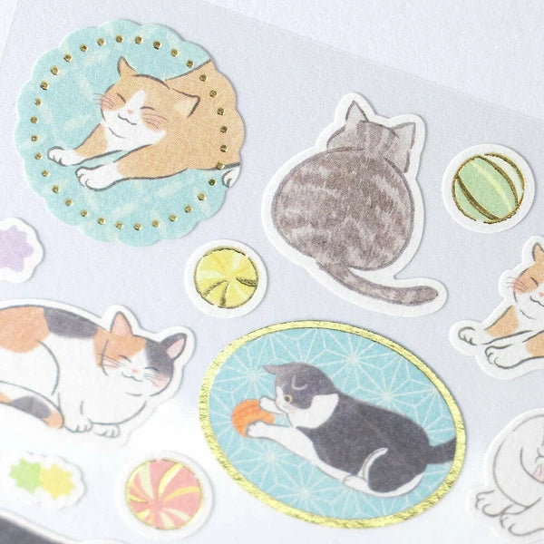 NB Japanese Style Sticker Sheet - Yufumi Cat