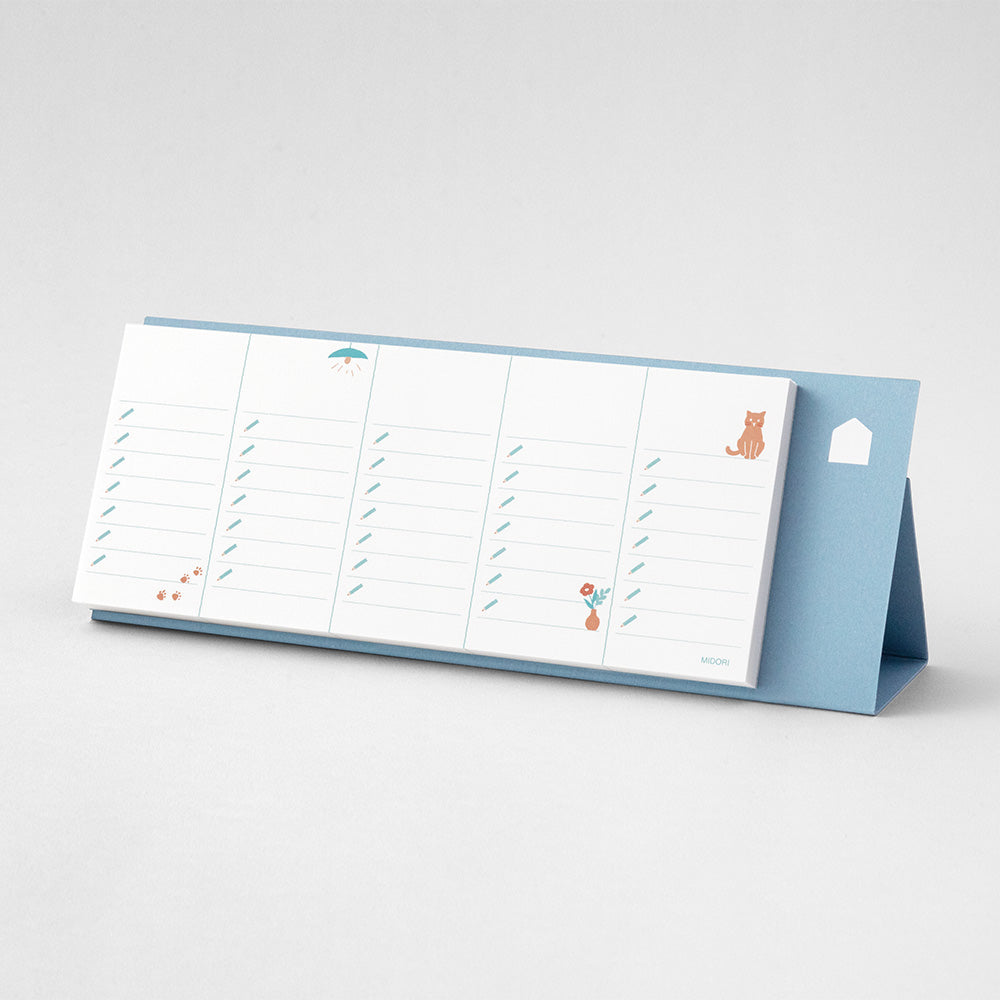 Midori Stand Memo Pad - Horizontal Type - To-Do List