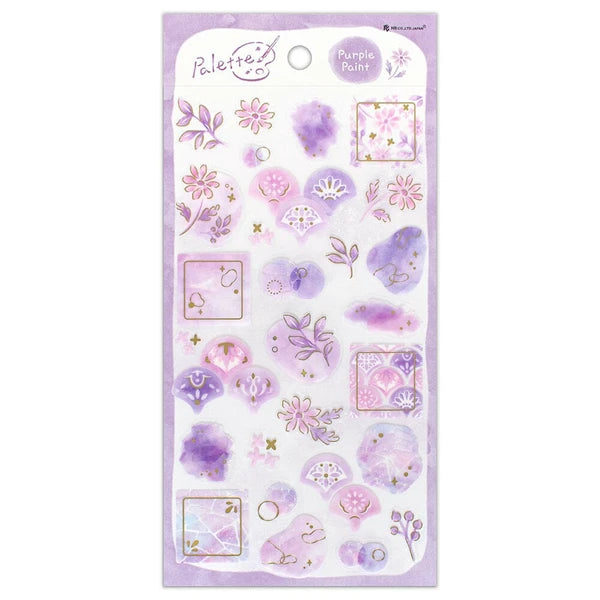 NB Large Transparent Sticker Sheet - Palette - Lilac