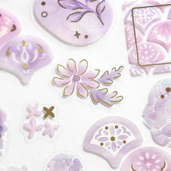 NB Large Transparent Sticker Sheet - Palette - Lilac