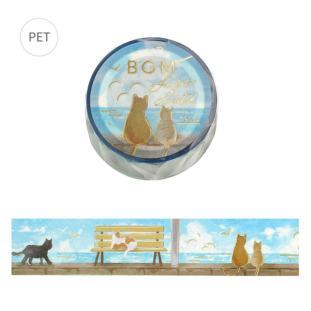 BGM Clear Tape - Foil Stamping - 2026 Summer Limited - Seaside & Cats (Coming Soon)