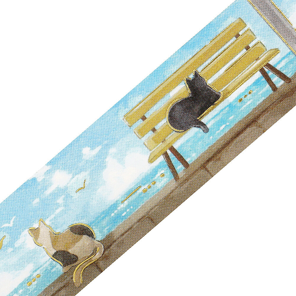 BGM Clear Tape - Foil Stamping - 2026 Summer Limited - Seaside & Cats (Coming Soon)