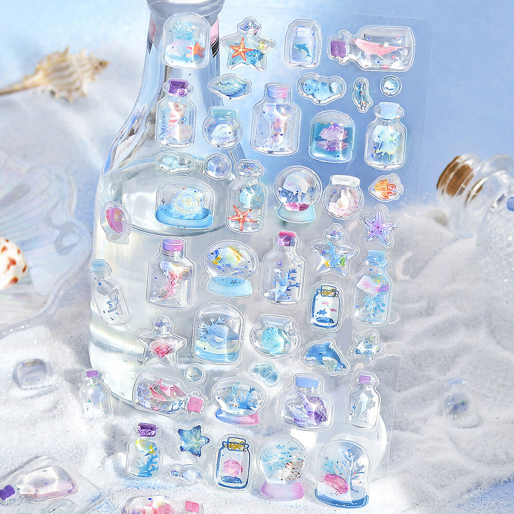 BGM 3D Sticker Sheet - Kyururun - 2026 Summer Limited - Sea Fragments (Coming Soon)