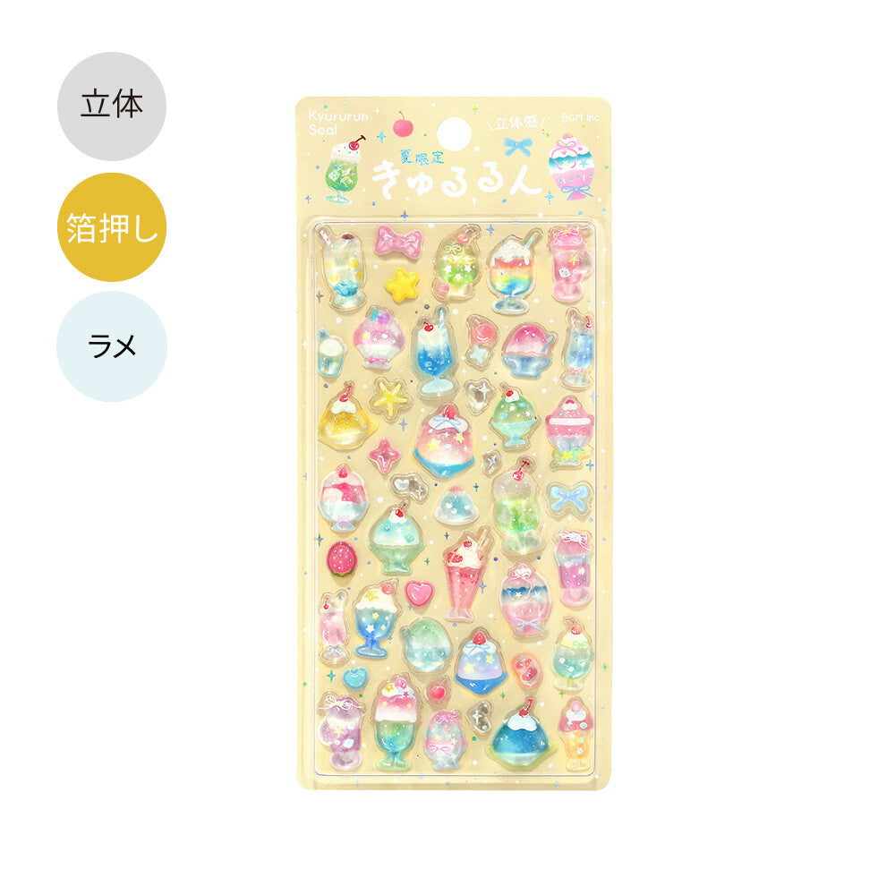 BGM 3D Sticker Sheet - Kyururun - 2026 Summer Limited - Summer Sweets (Coming Soon)