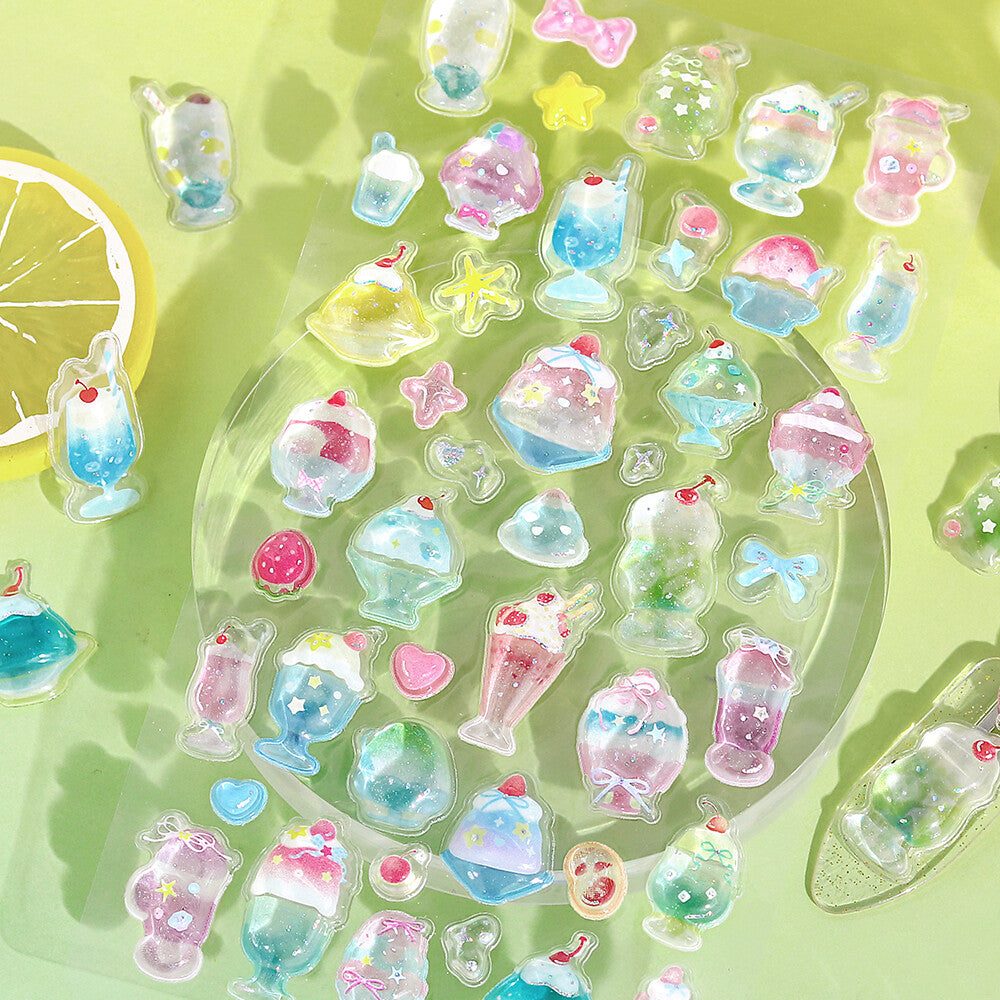 BGM 3D Sticker Sheet - Kyururun - 2026 Summer Limited - Summer Sweets (Coming Soon)