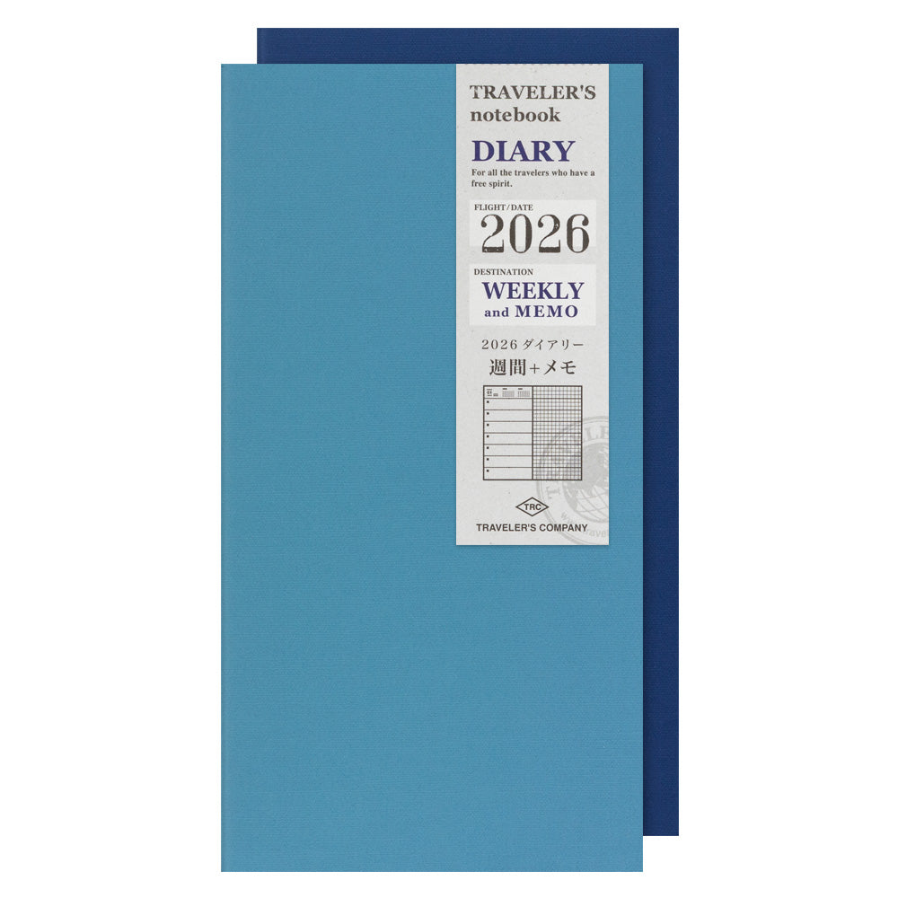 TRAVELER'S Notebook Regular Size 2026 Weekly + Memo