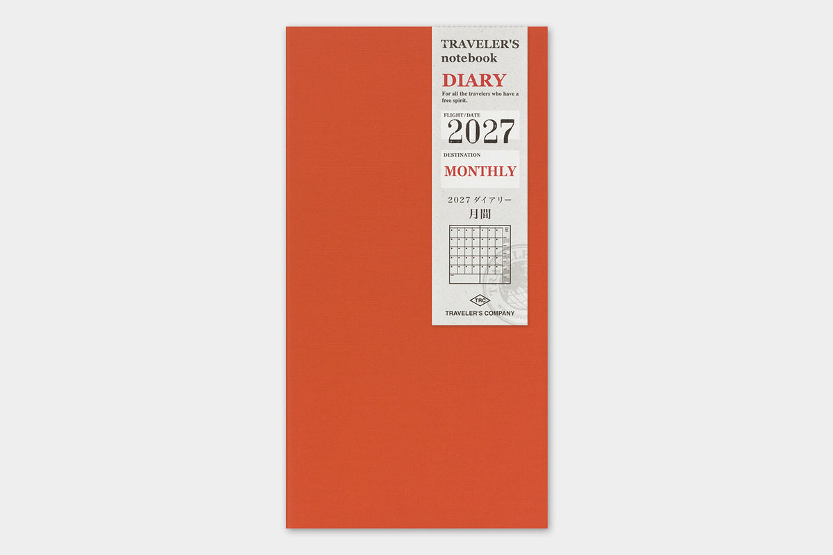 TRAVELER'S Notebook Regular Size 2027 Monthly (Pre-Order Starts Sept 7 @ 11am ET; Shipping Starts After 10/19)
