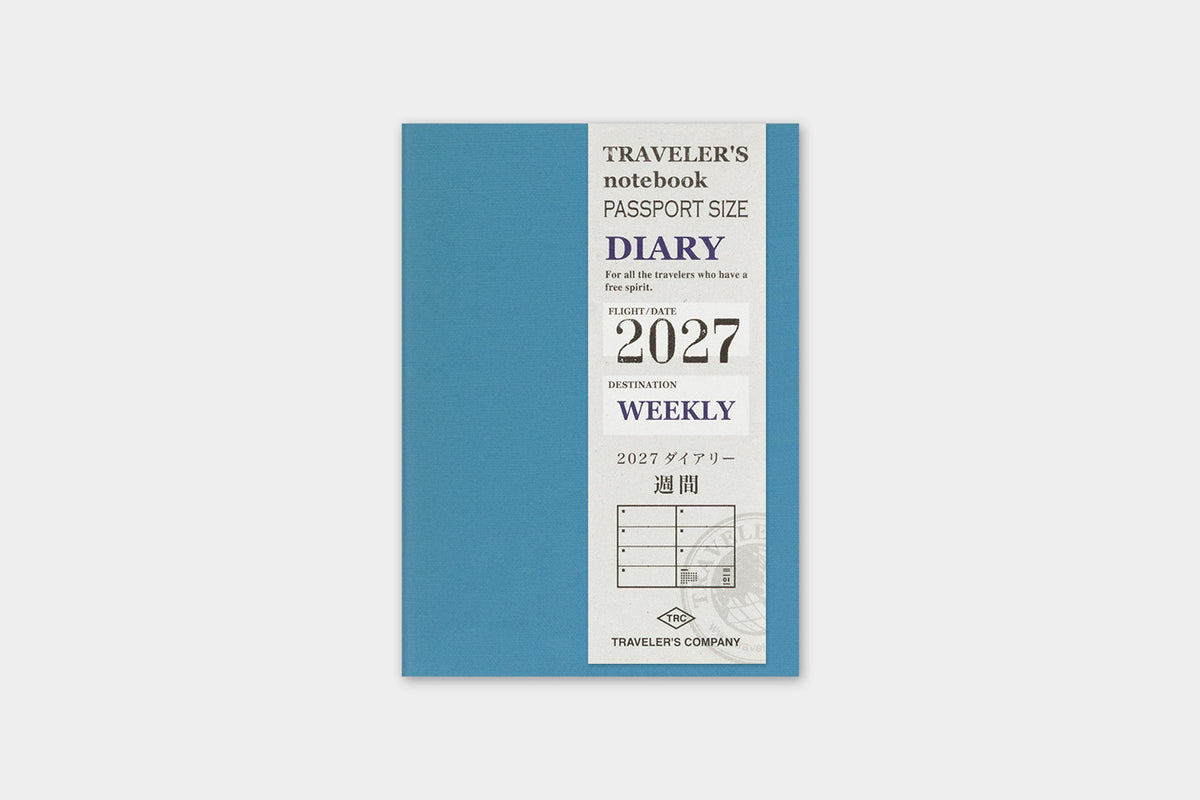 TRAVELER'S Notebook Passport Size 2027 Weekly (Pre-Order Starts Sept 7 @ 11am ET; Shipping Starts After 10/19)