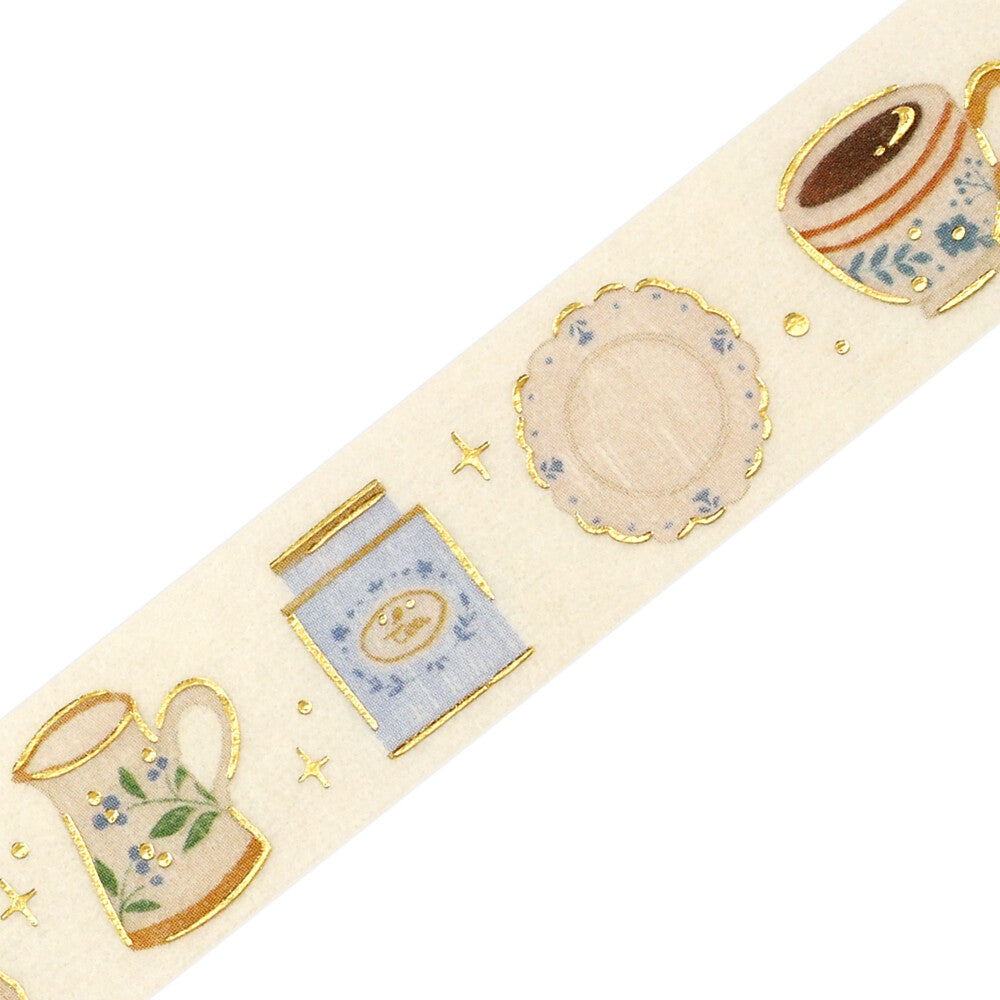 BGM Washi Tape - Foil Stamping Life - Afternoon Tea Set
