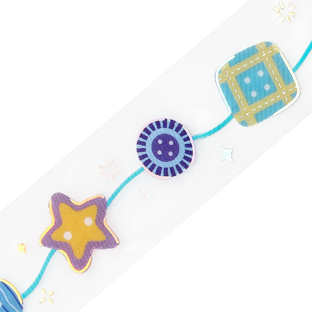 BGM Clear Tape - Foil Stamping Life - Colorful Buttons