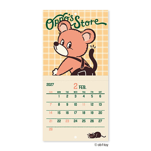 Shinnippon x Ob1 2027 - Mini Wall Hanging Calendar (Coming Soon)