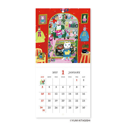 Shinnippon x Yumi Kitagishi 2027 - Mini Wall Hanging Calendar (Coming Soon)