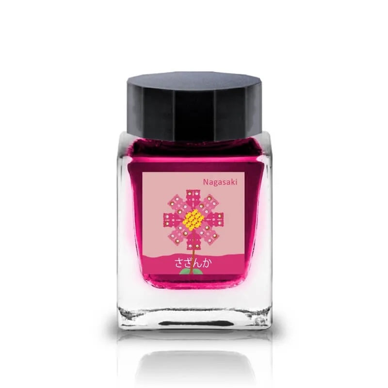 Tono & Lims Ink Bottle - Nagasaki Special 2023 - さざんか (Camellia) - 30ml