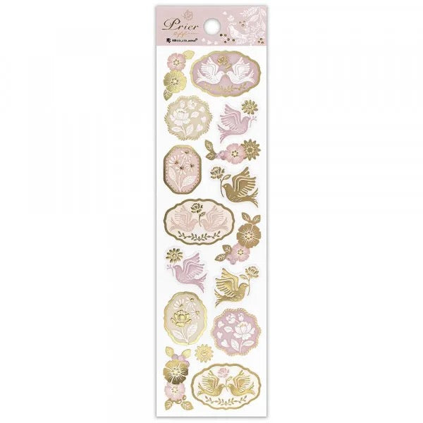 NB - PRIER Gold Foil Pearlescent Stickers - Bonheur