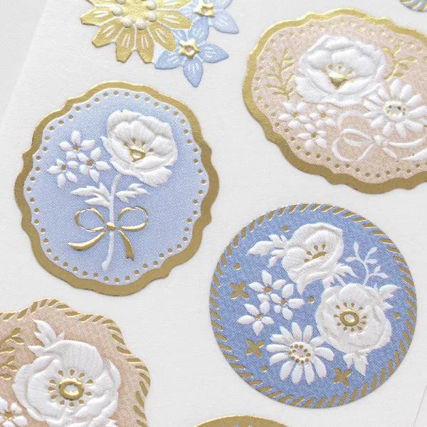 NB - PRIER Gold Foil Pearlescent Stickers - Bleu Roi