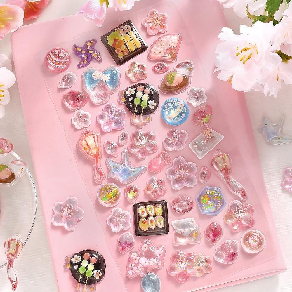 BGM 3D Sticker Sheet - Kyururun - Cherry Blossoms (Coming Soon)