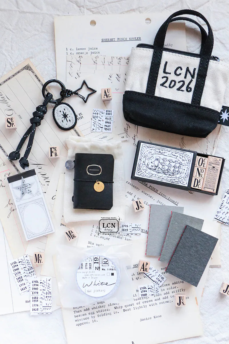 LCN 2026 Mini Tote Stationery Set - Black Cover