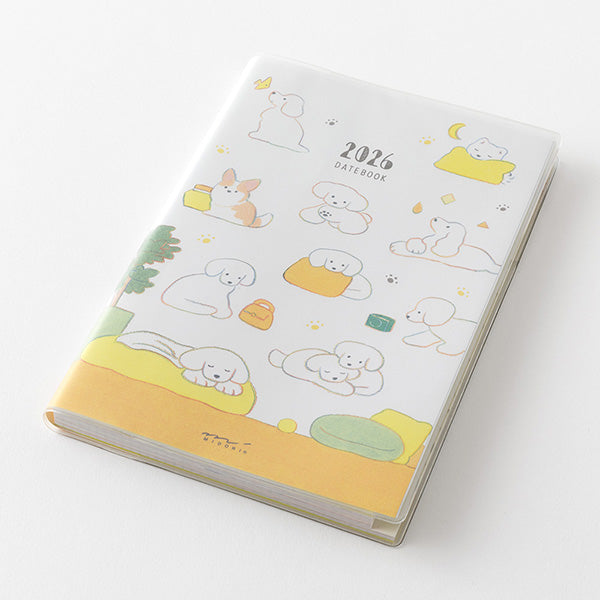 Midori Pocket Diary 2026 - Dog - B6