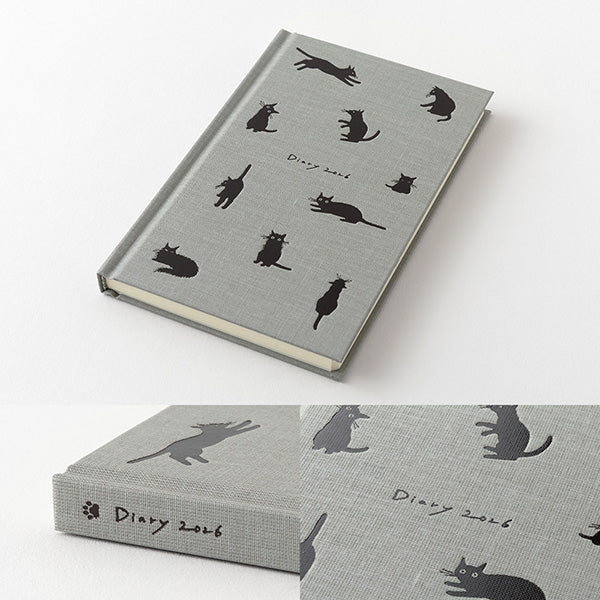 Midori Book Style Diary 2026 - B6 - Monthly Block + Weekly Schedule