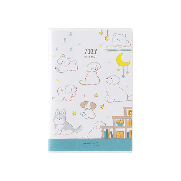 Midori Pocket Diary 2027 - Dog - Mini
