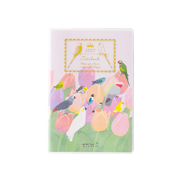 Midori Pocket Diary 2027 - Bird - Mini