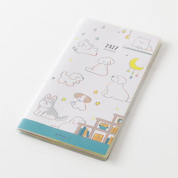 Midori Pocket Diary 2027 - Dog - Slim
