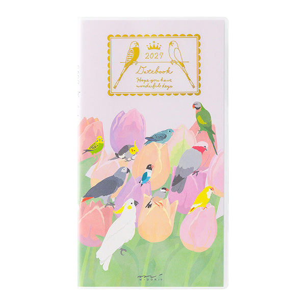 Midori Pocket Diary 2027 - Bird - Slim