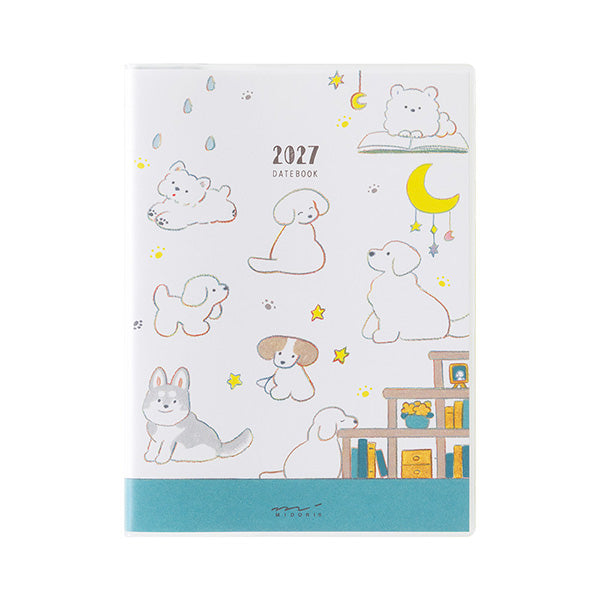 Midori Pocket Diary 2027 - Dog - A6