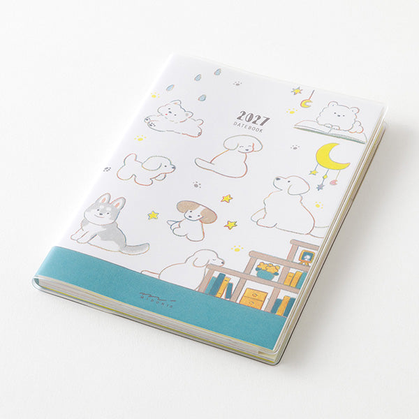 Midori Pocket Diary 2027 - Dog - A6