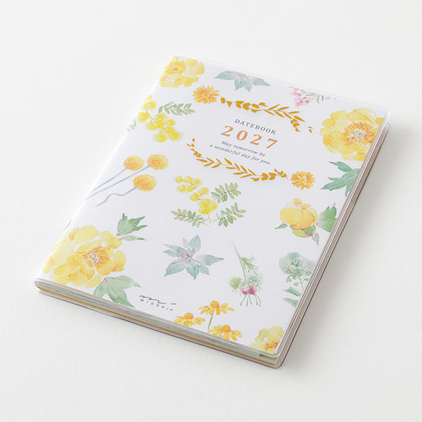 Midori Pocket Diary 2027 - Country Time Flowers - A6